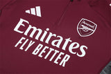 2025/2026 Arsenal Half-Pull Black Grey Tracksuit