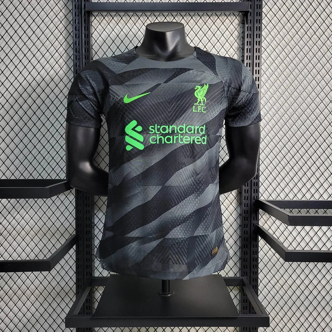 2023/2024 Liverpool Black Goalkeeper Football Shirt - Player Version image 1