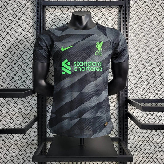 2023/2024 Liverpool Black Goalkeeper Football Shirt - Player Version image 1