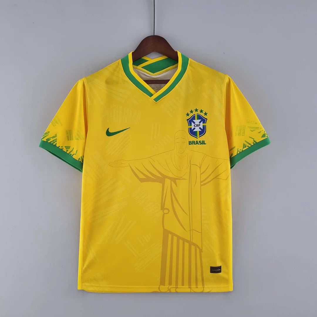 2022 Brazil Classic Yellow Football Shirt image 1