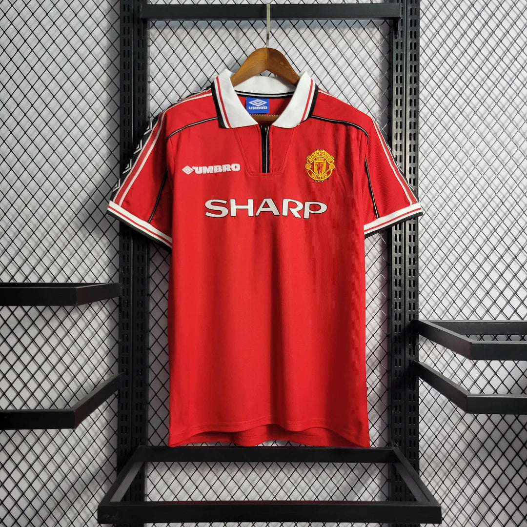1998/1999 Manchester United Retro Home Football Shirt