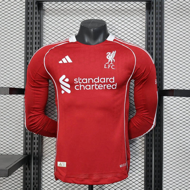 2025/2026 Liverpool Long Sleeve Home Football Shirt - Player Version image 1