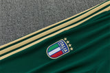 2026/2027 Italy Blue Half Zipper Green Tracksuit
