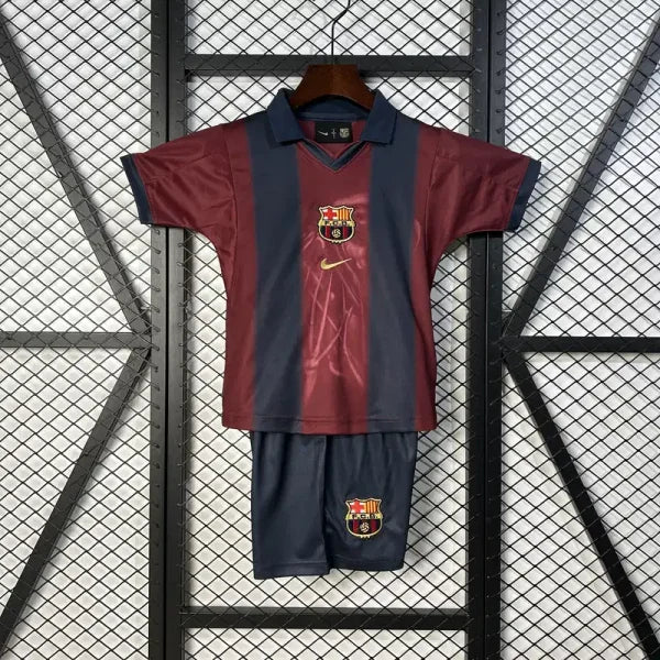2000/2001 Kids Barcelona x Travis Scott Skeleton Retro Football Shirt image 1
