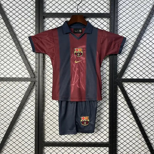 2000/2001 Kids Barcelona x Travis Scott Skeleton Retro Football Shirt image 1