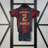 2000/2001 Kids Barcelona x Travis Scott Skeleton Retro Football Shirt image 8