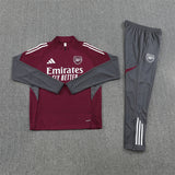 2025/2026 Arsenal Half-Pull Black Grey Tracksuit