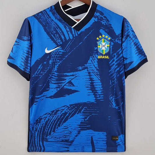 2022-23 Brazil Special Edition Blue Fans Training Soccer Jersey