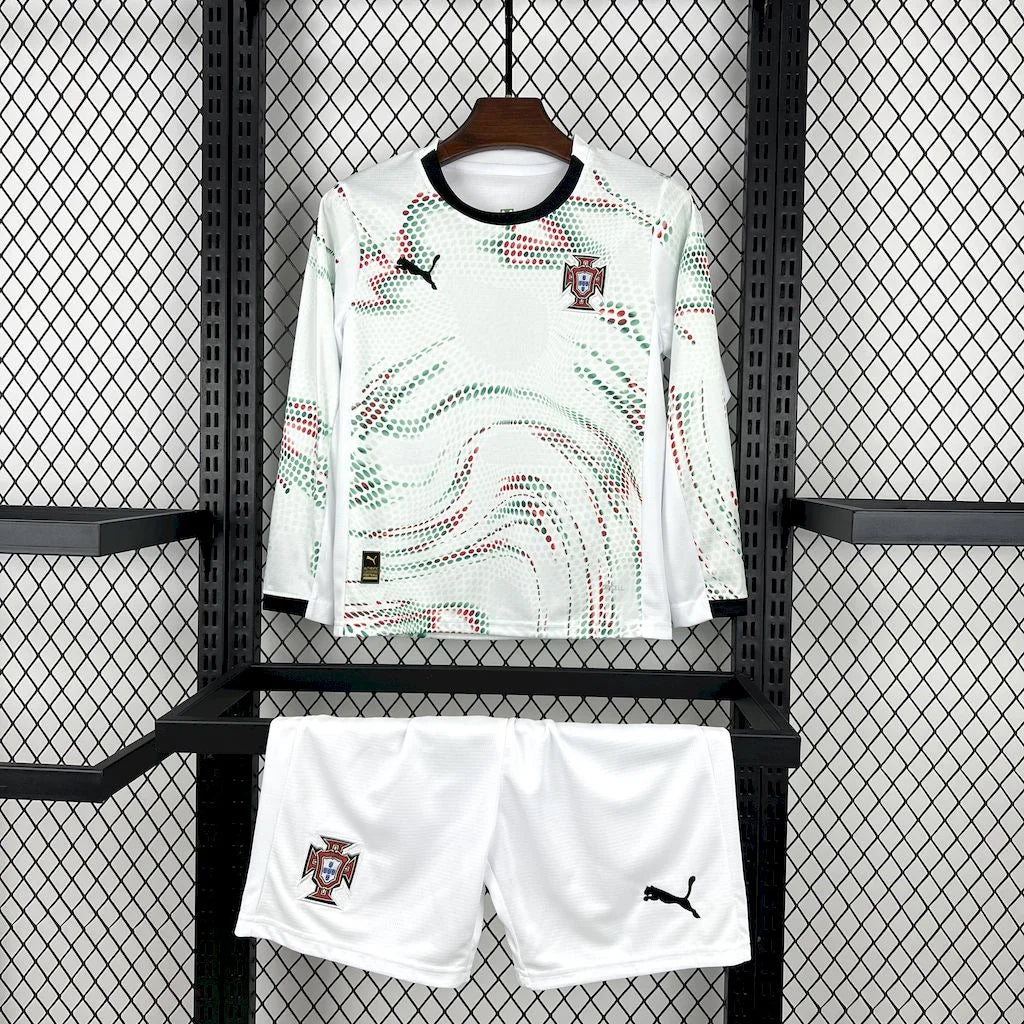 2025 Portugal Long Sleeve Away Football Shirt - Kids image 1