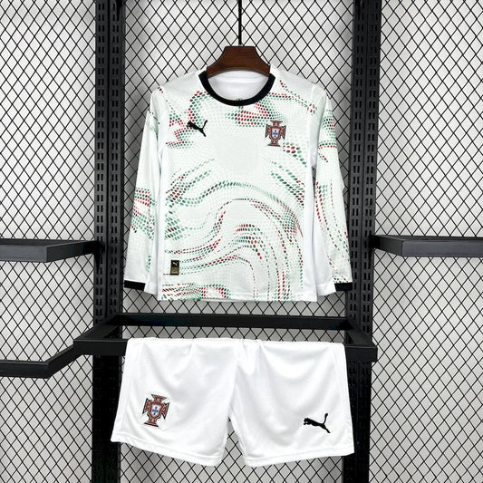 2025 Portugal Long Sleeve Away Football Shirt - Kids image 1