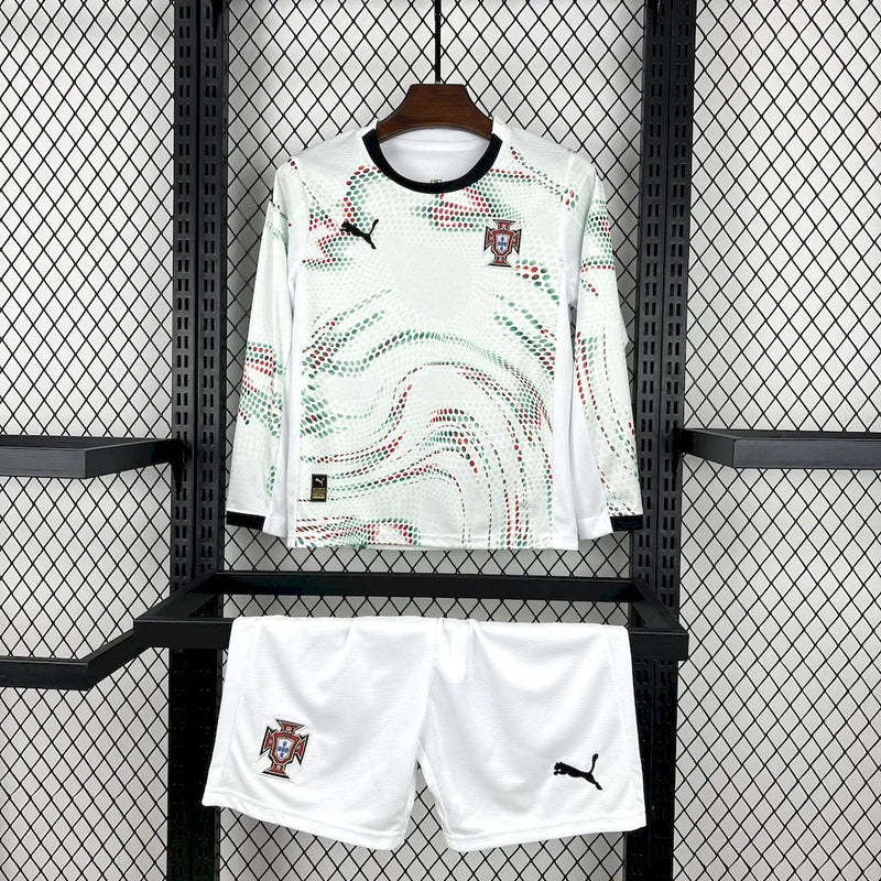 2025 Portugal Long Sleeve Away Football Shirt - Kids image 1