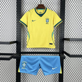2026 Kids Brazil Home World Cup Football Shirt image 1