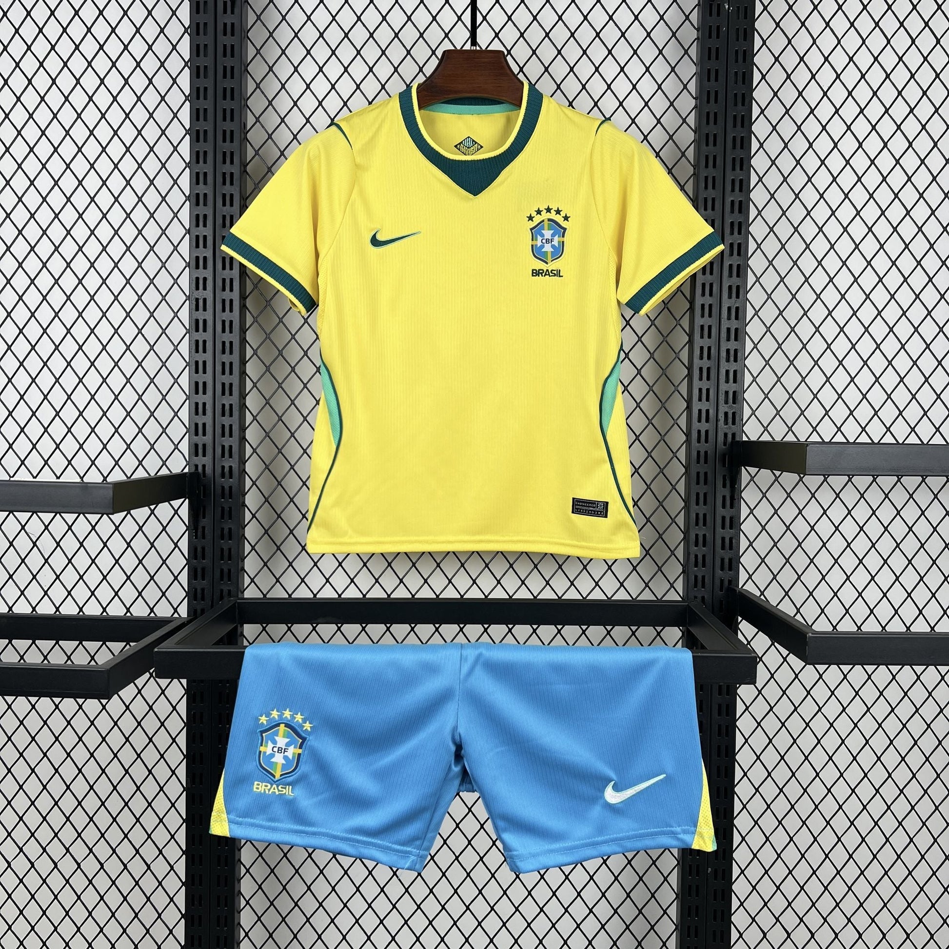 2026 Kids Brazil Home World Cup Football Shirt image 1