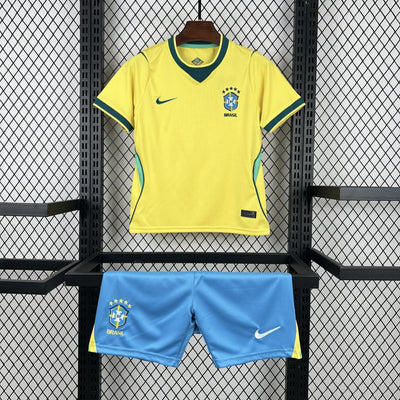 2026 Kids Brazil Home World Cup Football Shirt image 1
