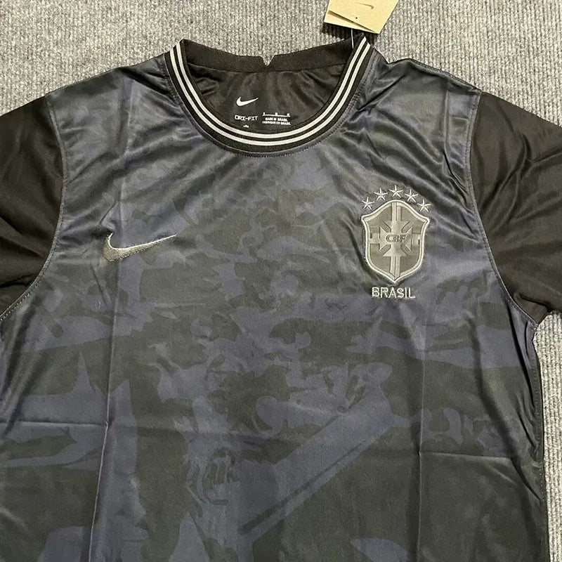 22-23 Brazil Black "Blackout" Soccer Jersey