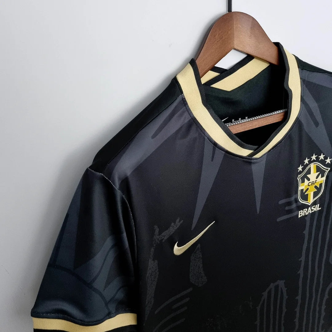 2022 Brazil Black Special Edition Football Shirt image 4