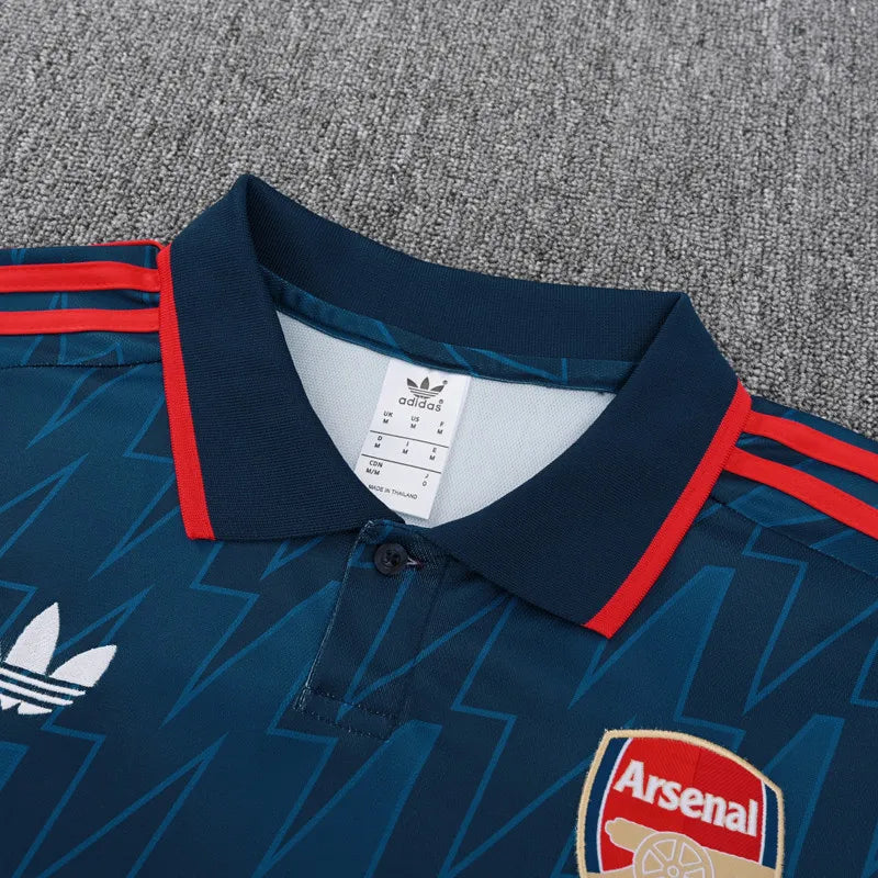 25-26 Arsenal Royal Blue Polo Short Sleeve