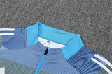 2025/2026 Real Madrid Blue Half-Pull Tracksuit