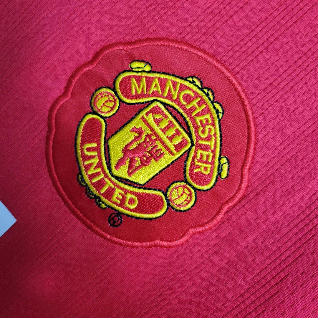 2007/2008 Manchester United Retro Long Sleeve Home Football Shirt
