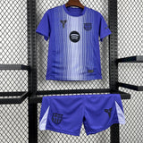 2025/2026 Kids Barcelona Purple Goalkeeper Football Kit image 3