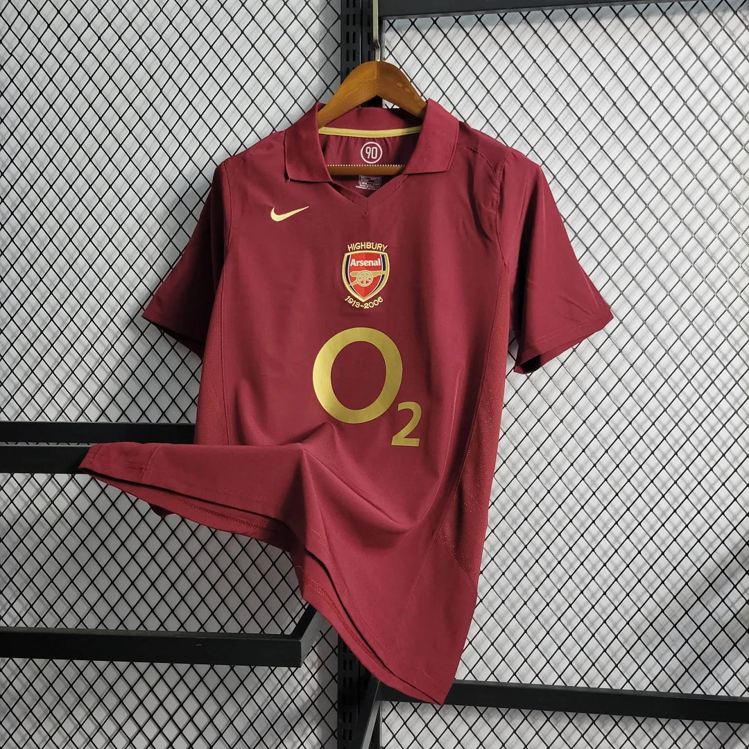 2005/2006 Arsenal Home Retro Football Shirt image 3