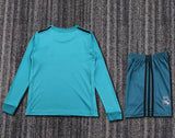 2017/2018 Kids Real Madrid Third Long Sleeve Retro Football Shirt image 2