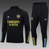2023/2024 Arsenal Half-Pull Tracksuit Black