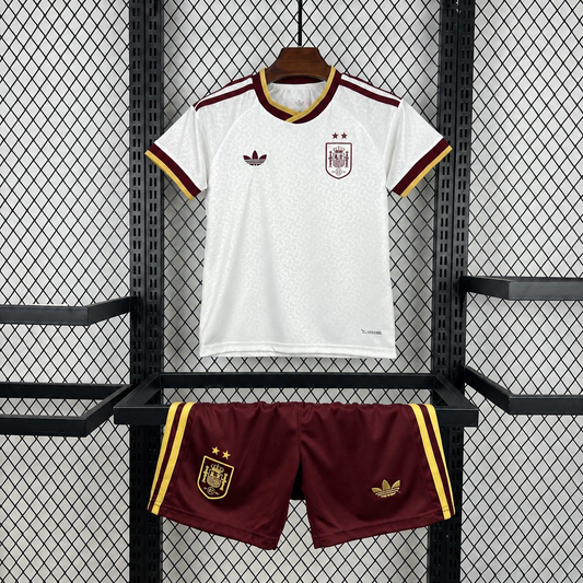 2026 2 Stars Spain Away World Cup Football Shirt Kids Size