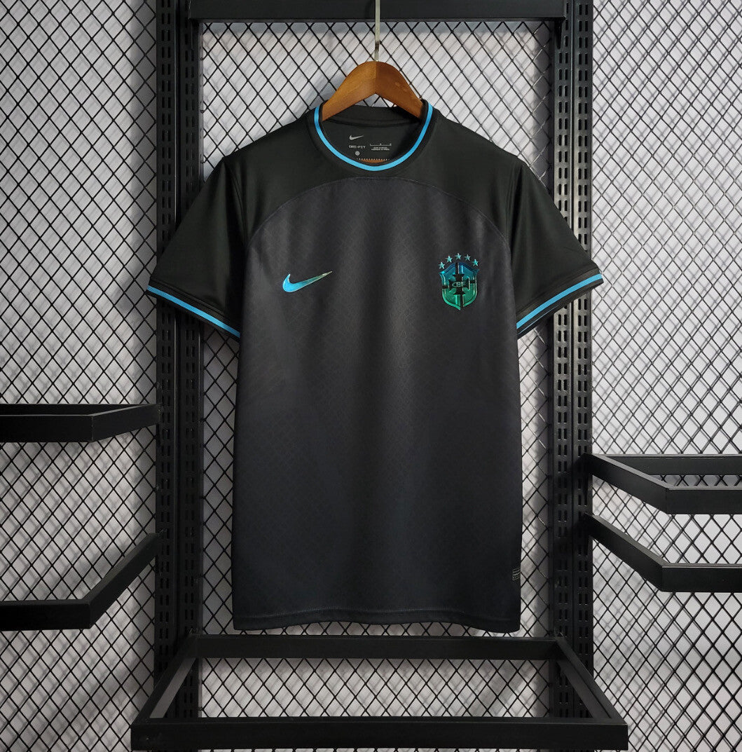 2024 Brazil Blackout Football Shirt image 1