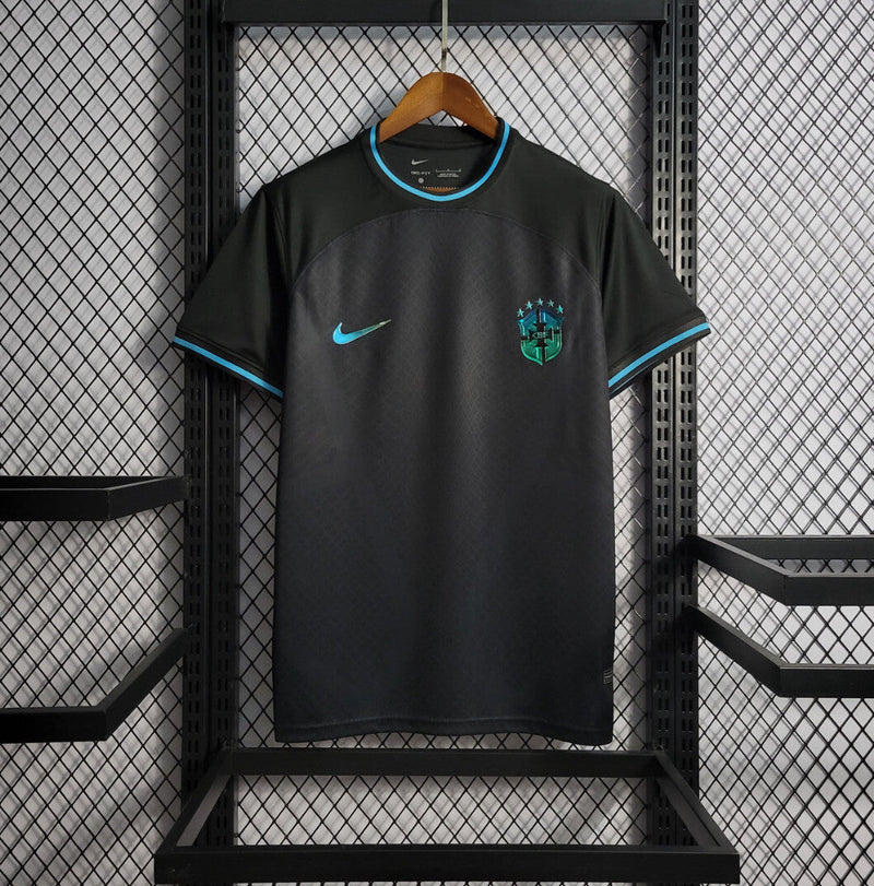 2024 Brazil Blackout Football Shirt image 1