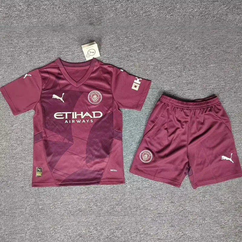 24-25 Man City Third Kids Soccer Jersey