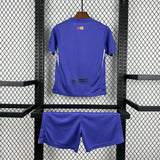 2025/2026 Kids Barcelona Purple Goalkeeper Football Kit image 2