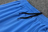 2025/2026 Real Madrid White and Blue Half-Pull Tracksuit