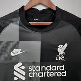 2021/2022 Retro Liverpool Black Goalkeeper Football Shirt image 3