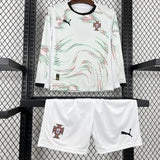 2025 Portugal Long Sleeve Away Football Shirt - Kids image 3