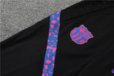 2021/2022 Barcelona Half-Pull Tracksuit Black