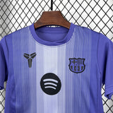 2025/2026 Kids Barcelona Purple Goalkeeper Football Kit image 6