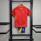 2024 Kids Size Spain Home Football Shirt