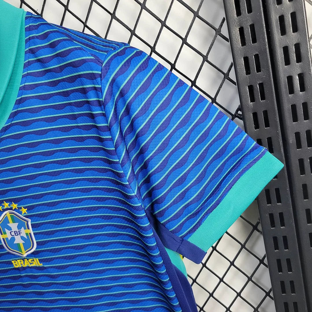 2024 Kids Brazil Away Football Shirt image 6