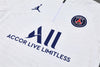 2021/2022 PSG Paris Saint-Germain Half-Pull Tracksuit White