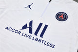2021/2022 PSG Paris Saint-Germain Half-Pull Tracksuit White