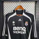 2006/2007 Real Madrid Away Long Sleeve Retro Football Shirt image 4