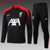 2023/2024 Liverpool Half-Pull Tracksuit Black Jersey