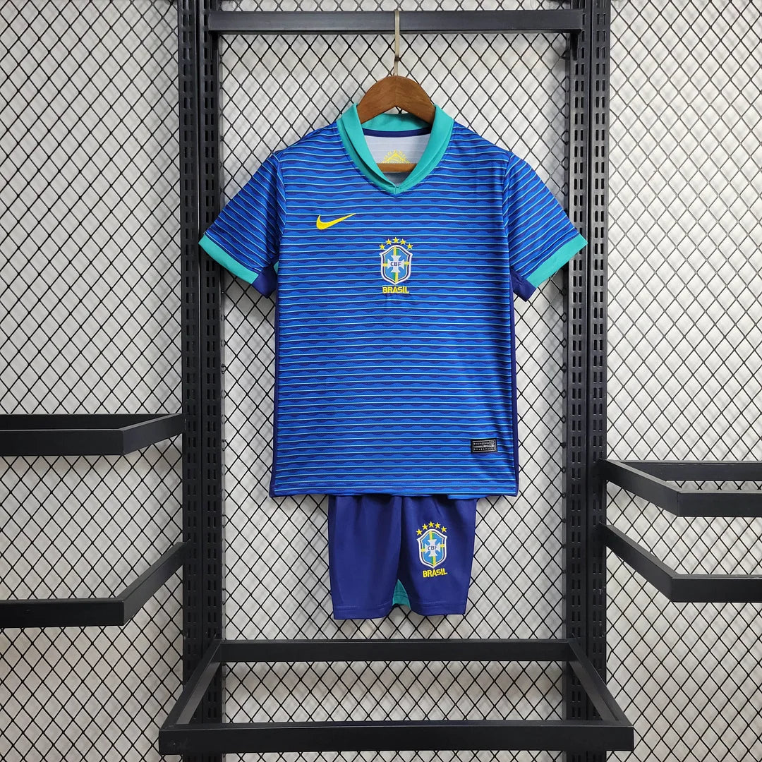2024 Kids Brazil Away Football Shirt image 1