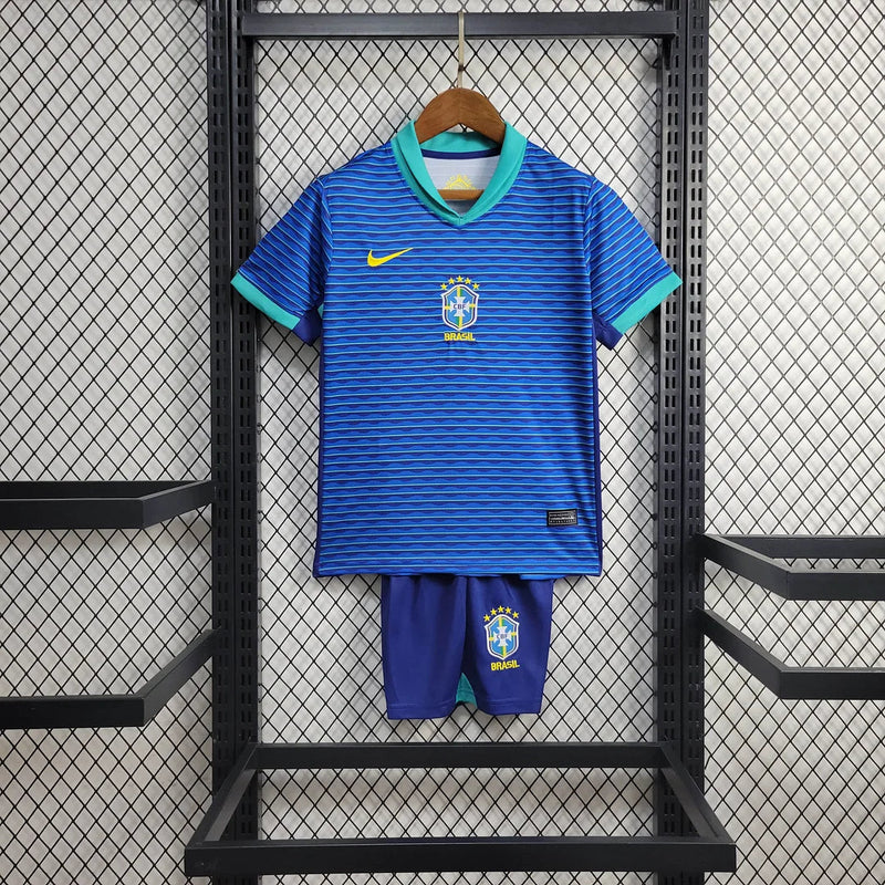 2024 Kids Brazil Away Football Shirt image 1