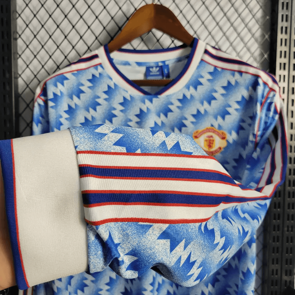 1990/1992 Manchester United Retro Long Sleeve Away Football Shirt