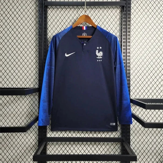 2018 France Home Long Sleeve World Cup Football Shirt image 1