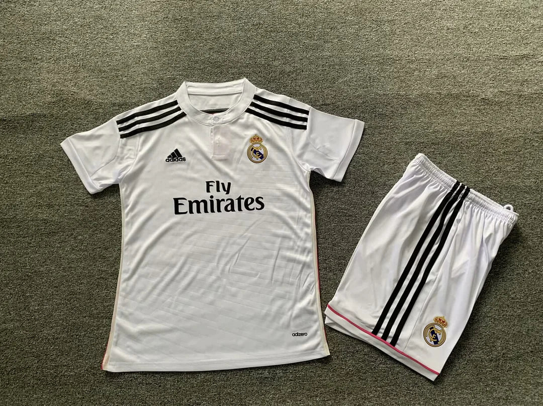2014/2015 Kids Real Madrid Home Retro Football Shirt image 1