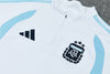 2026/2027 Argentina Half-Pull White Tracksuit
