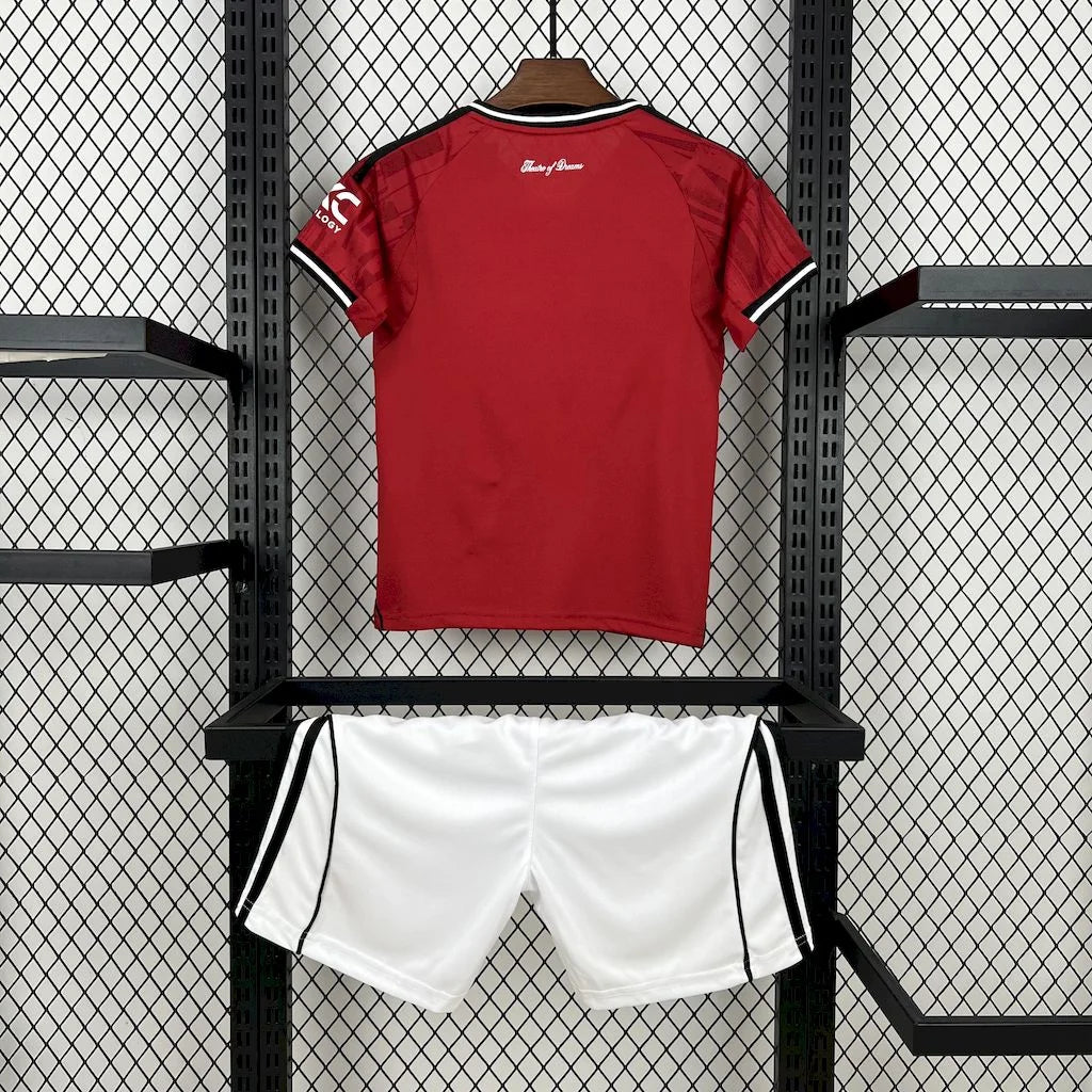 2025/2026 Manchester United Home Football Shirt Kids
